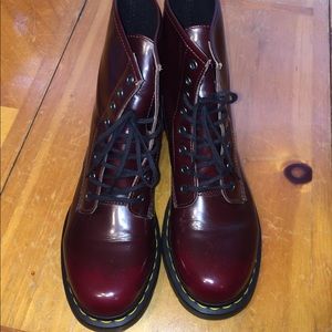 Cherry Red Vegan Doc Marten 1460